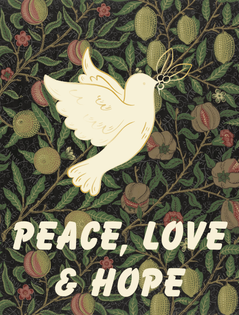 Peace, Love, and Hope Card