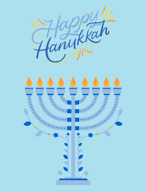 Happy Hanukkah Card